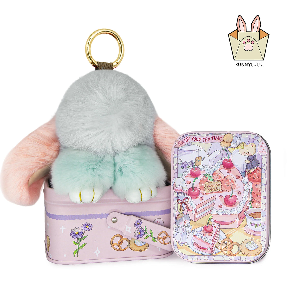 BunnyLulu Plush Keychain with Collector's Tin